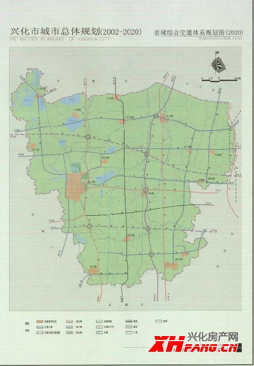 兴化市域综合交通体系规划图(图1)